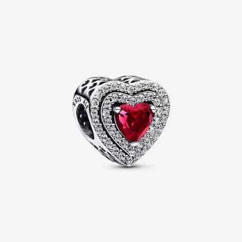 Pandora® 'Elevated Heart' Femmes Argent Charm - Argent 799218C02