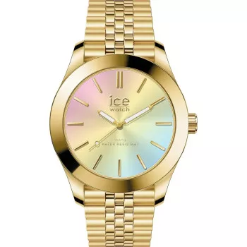 Ice Watch® Analogue 'Ice Steel - Gold Rainbow' Women's Watch (Small) 024747