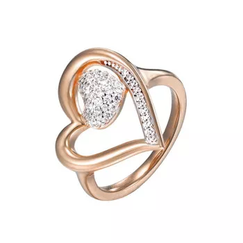 Pierre Cardin® Dames Messing Ring (sieraad) - Rosékleurig PCRG00469C180