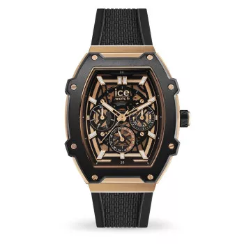 Ice Watch® Multi-cadrans 'Ice Boliday - Black Rose-gold Skel - Steel' Hommes Montre (Moyen) 024370