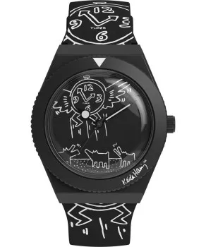 Timex® Analogique 'Keith Haring X Q' Hommes Montre TW2W25600