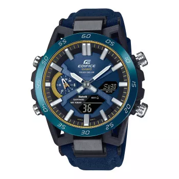 Casio® Analogue-digital 'Edifice Sospensione 50th Anniversary Limited Edition' Men's Watch ECB-2000SS-2AER