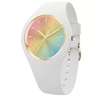 Ice Watch® Analog 'Ice Champagne - White Rainbow' Damen Uhr (Medium) 025350