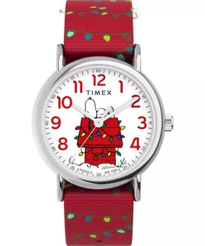 Timex® Analogique 'Peanuts Weekender' Femmes Montre TW2W80800