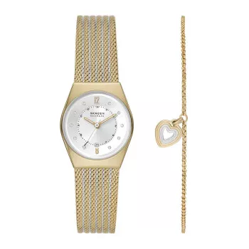Skagen® Analoog 'Grenen lille box set' Dames Horloge SKW1156SET