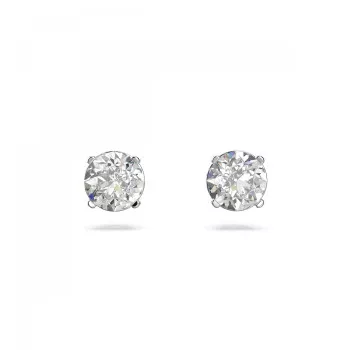 Swarovski® 'Attract' Dames Metaal Oorknoppen - Zilverkleurig 5408436