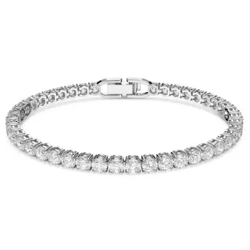 Swarovski® 'Tennis Deluxe' Damen Metall Armbänd - Silber 5409771