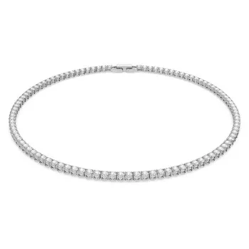Swarovski® 'Tennis Deluxe' Damen Metall Halsband - Silber 5494605