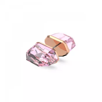 Swarovski® 'Lucent' Women's Gold Plated Metal Stud Earrings - Rose 5600254