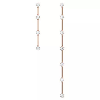 Swarovski® 'Constella' Damen Verchromtem Metall Ohrhänger - Rosé 5609707