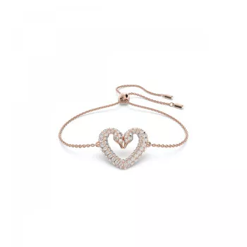 Swarovski® 'Una' Dames Verguld Metaal Armband (sieraad) - Rosékleurig 5628658