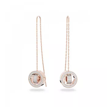 Swarovski® 'Hollow' Damen Verchromtem Metall Ohrhänger - Rosé 5636504