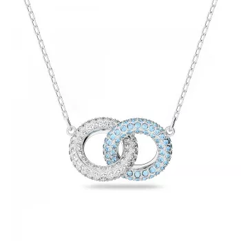 Swarovski® 'Stone' Femmes Métall Collier - Argent 5642883