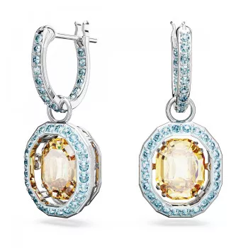 Swarovski® 'Chroma' Dames Metaal Oorhangers - Zilverkleurig 5648453