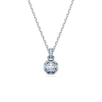 Swarovski® 'Birthstone' Femmes Métall Collier - Argent 5651794