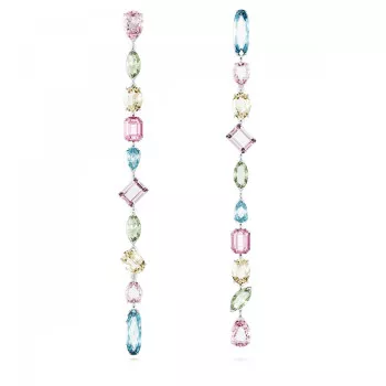 Swarovski® 'Gema' Dames Metaal Oorhangers - Zilverkleurig 5656430