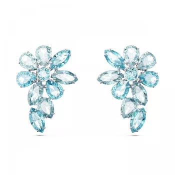 Swarovski® 'Gema' Dames Metaal Oorhangers - Zilverkleurig 5666016