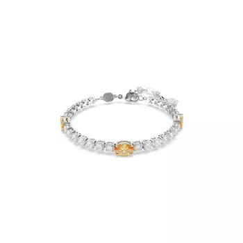 Swarovski® 'Matrix' Women's Base Metal Bracelet - Silver 5666425