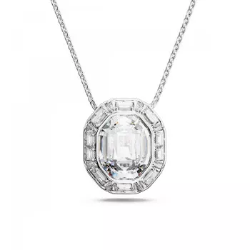 Swarovski® 'Mesmera' Women's Base Metal Necklace - Silver 5669914