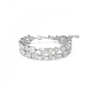 Swarovski® 'Mesmera' Women's Base Metal Bracelet - Silver 5669927