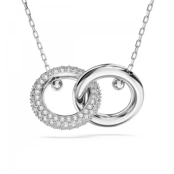 Swarovski® 'Dextera' Femmes Métall Collier - Argent 5670251