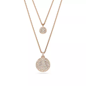 Swarovski® 'Meteora' Femmes Métal plaqué Collier - Rosé 5683449