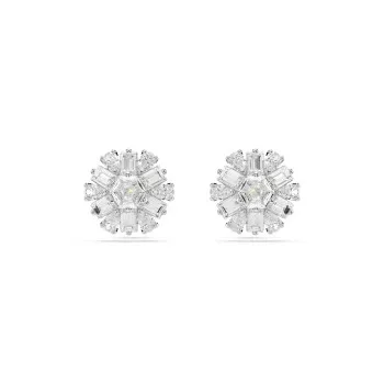 Swarovski® 'Idyllia' Dames Metaal Oorknoppen - Zilverkleurig 5691483