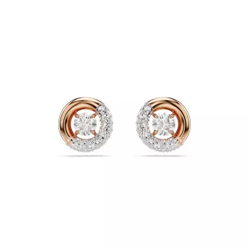 Swarovski® 'Dextera' Damen Verchromtem Metall Ohrstecker - Rosé 5692258