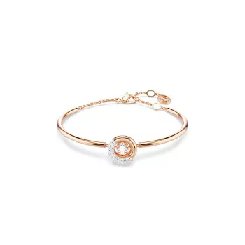 Swarovski® 'Dextera' Damen Verchromtem Metall Armbänd - Rosé 5692259