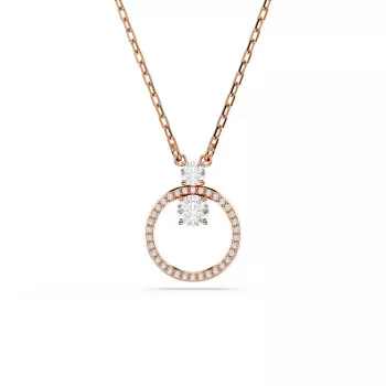 Swarovski® 'Dextera' Women's Gold Plated Metal Necklace - Rose 5692266