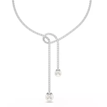 Swarovski® 'Matrix' Dames Metaal Collier - Zilverkleurig 5692416