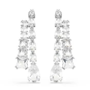 Swarovski® 'Matrix' Dames Metaal Oorhangers - Zilverkleurig 5692515
