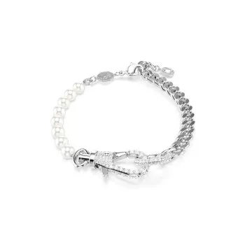 Swarovski® 'Dextera' Dames Metaal Armband (sieraad) - Zilverkleurig 5696256
