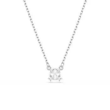 Swarovski® 'Matrix' Women's Base Metal Necklace - Silver 5701903