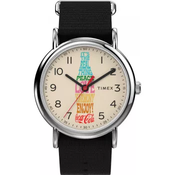 Timex® Analogue 'X Coca Cola' Unisex's Watch TW2V29800