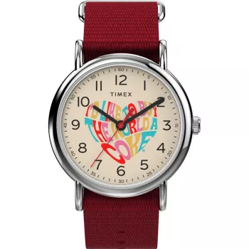 Timex® Analoog 'Coca-cola x weekender' Unisex Horloge TW2V29900