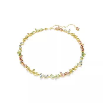 Swarovski® 'Gema' Femmes Métal plaqué Collier - Or 5714836