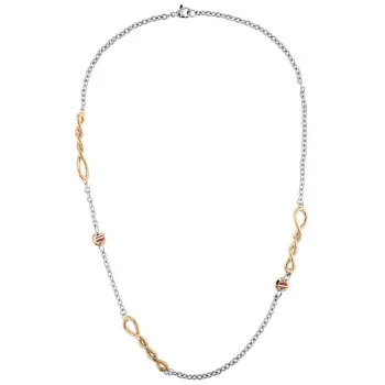 Tommy Hilfiger® Damen Edelstahl Halsband - Silber/Roségold 2780513
