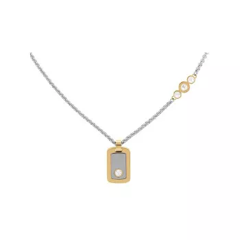 Tommy Hilfiger® Damen Edelstahl Halskette mit Anhänger - Silber/Gold 2780541