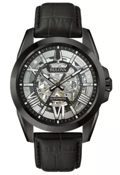 Bulova® Analog 'Sutton Skeleton' Herren Uhr 98A304