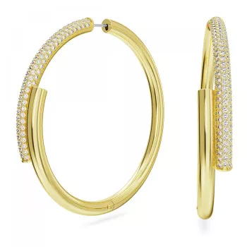 Swarovski® 'Dextera' Damen Verchromtem Metall Creolen - Gold 5671808