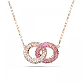 Swarovski® 'Stone' Damen Verchromtem Metall Halsband - Rosé 5642884