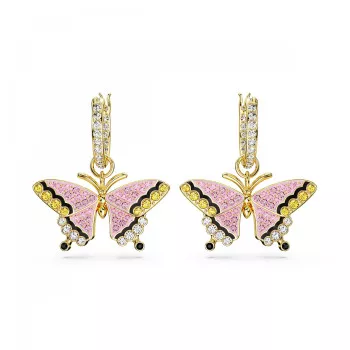 Swarovski® 'Idyllia' Dames Verguld Metaal Oorhangers - Goudkleurig 5670055