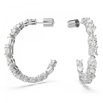 Swarovski® 'Mesmera' Dames Metaal Creolen - Zilverkleurig 5672834