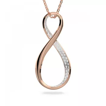 Swarovski® 'Exist' Dames Verguld Metaal Hanger - Rosékleurig 5636494