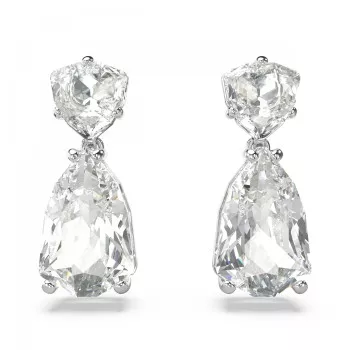 Swarovski® 'Mesmera' Dames Metaal Oorhangers - Zilverkleurig 5661683