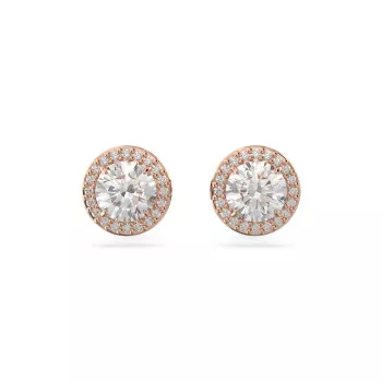 Swarovski® 'Constella' Dames Verguld Metaal Oorknoppen - Rosékleurig 5636275
