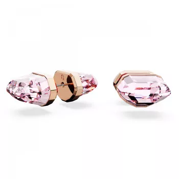 Swarovski® 'Lucent' Dames Verguld Metaal Oorknoppen - Rosékleurig 5626603