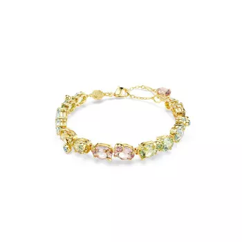 Swarovski® 'Gema' Women's Gold Plated Metal Bracelet - Gold 5705808