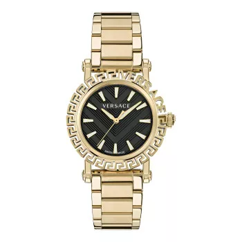 Versace® Analog 'Greca Glam' Damen Uhr VE6D00323